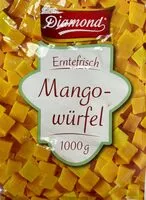 Mängden socker i Mangowürfel Tiefgefroren