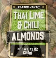 Mängden socker i Thai lime almonds