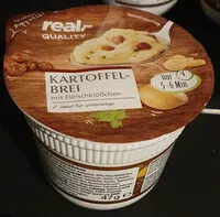 Mängden socker i Kartoffelbrei mit Fleischklößchen