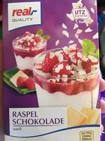 Mängden socker i Raspelschokolade weiß