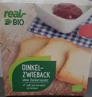 Mängden socker i Real Bio Dinkel zwieback