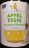 Mängden socker i Apfel Essig 5% Säure