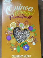 Mängden socker i Müsli Quinoa Orange Passionsfrucht