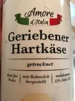 Mängden socker i Geriebener Hartkäse