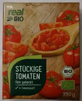 Mängden socker i Stückige Tomaten fein gehackt, in Tomatensaft