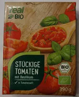 Mängden socker i Stückige Tomaten mit Basilikum