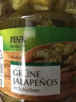 Mängden socker i Grüne Jalapenos in Scheiben
