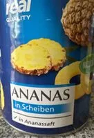 Mängden socker i Ananas in Scheiben