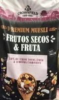 Mängden socker i Crownfield premium muesli