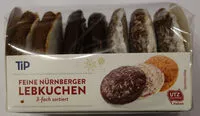 Mängden socker i Feine Nürnberger Lebkuchen 3-fach sortiert