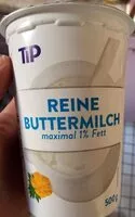 Mängden socker i Reine Buttermilch