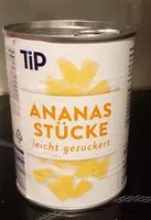 Mängden socker i Ananas Stücke