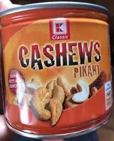 Mängden socker i Cashews pikant