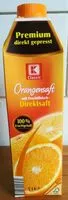 Mängden socker i Orangensaft mit Fruchtfleisch Direktsaft