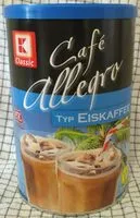 Mängden socker i Café allegro Typ Eiskaffee