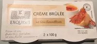 Mängden socker i CREME BRULEE