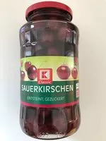 Mängden socker i Sauerkirschen, entsteint, gezuckert, KAUFLAND