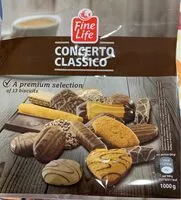 Mängden socker i Surtido galletas concerto clasico