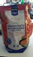 Mängden socker i Concentré de tomates