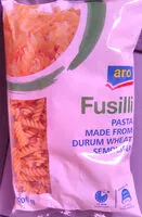 Mängden socker i Fusilli Nudeln