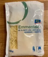 Mängden socker i Emmentaler gerieben