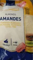 Mängden socker i Poudre d amandes blanches
