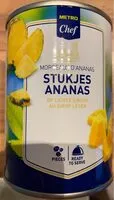 Mängden socker i Morceaux d'ananas