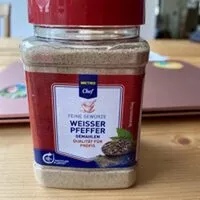 Mängden socker i weißer Pfeffer