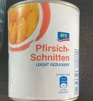 Mängden socker i Pfirsich-Schnitten