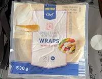 Mängden socker i Wheat flour tortillas Wraps