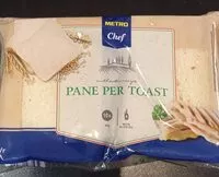 Mängden socker i Pane per toast