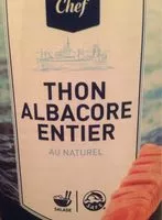 Mängden socker i Thon albacore entier