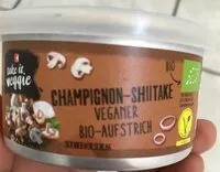 Mängden socker i K-take it veggie Bio Brotaufstrich Champignon Shiitake