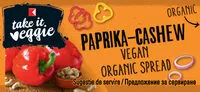 Mängden socker i K-take it veggie Organic Bread Spread Paprika Cashew
