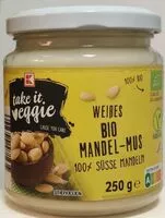 Mängden socker i K-take it veggie Mandelmus weiß
