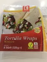 Mängden socker i K Classic Tortilla Wraps Weizen