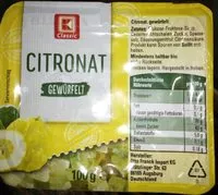 Mängden socker i Citronat