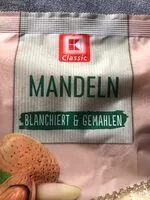 Mängden socker i Mandeln, blanchiert