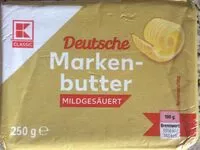 Mängden socker i Deutsche Marken-butter