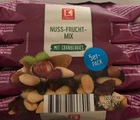 Mängden socker i Nuss frucht mix cranberries