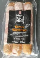 Mängden socker i Let's BBQ Berner Würstchen
