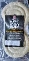 Mängden socker i Let's BBQ Geflügel Bratwurstschnecken