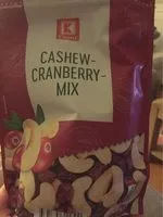 Mängden socker i Cashew-Cranberry-Mix