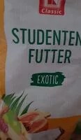 Mängden socker i Studentenfutter