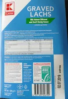 Mängden socker i Graves Lachs mit feinem Dillrand und Senf-Honig-Sauce