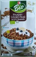 Mängden socker i Knusper schoko musli