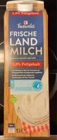 Mängden socker i Frische Landmilch