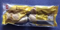 Mängden socker i Baguette Brötchen