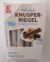Mängden socker i Vollmilch Knusperriegel mit Haselnuss-Creme