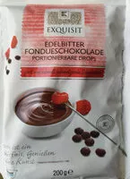 Mängden socker i Edelbitter Fondueschokolade portioneirbare drops